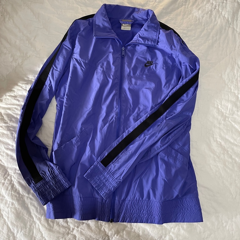 Nike Purple and Black Track Jacket Size XL